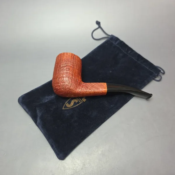 Savinelli Hand Made Sandblasted Freehand Estate Briar Pipe, Unsmoked, 6mm - Image 13