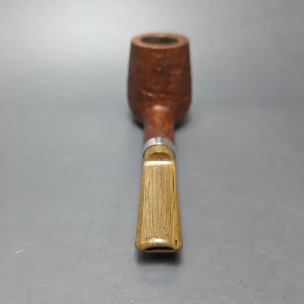RD Pipes by Ron Powell Partially Sandblasted Brandy w/ Aluminum Estate Briar Pipe, American Estates - Image 6
