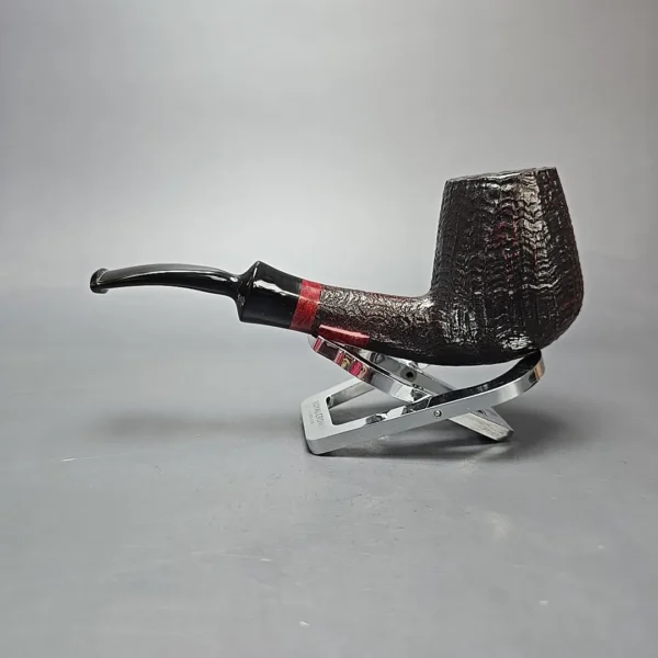 Johs Sandblasted Brandy Estate Briar Pipe, Unsmoked - Image 4