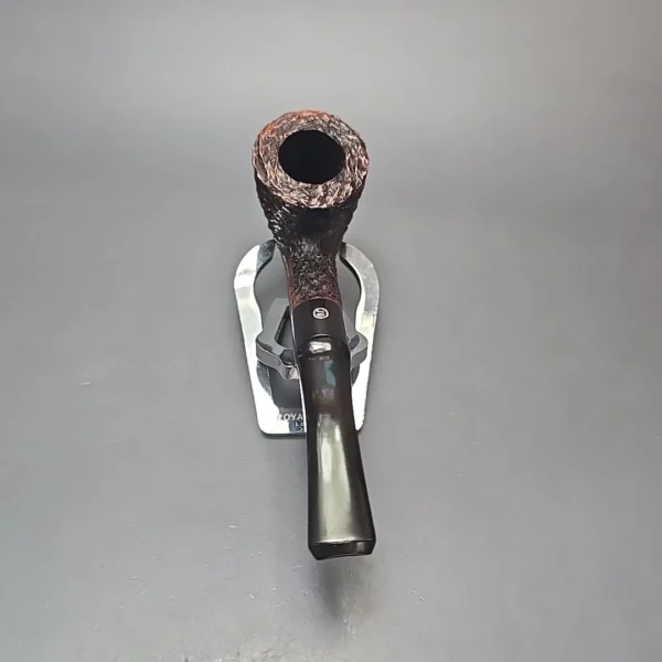 James Upshall Bark Group 5 Rusticated Bent Dublin Estate Briar Pipe, Unsmoked - Image 5