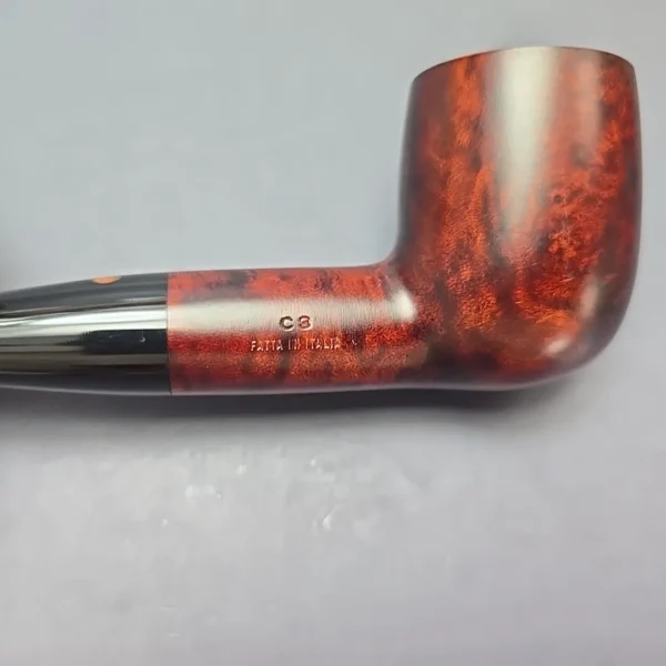 Calibano (Mastro de Paja) 123 C3 Smooth Billiard Estate Briar Pipe, Unsmoked - Image 12