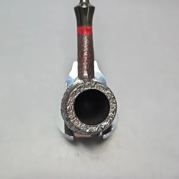 Johs Sandblasted Brandy Estate Briar Pipe, Unsmoked - Image 6