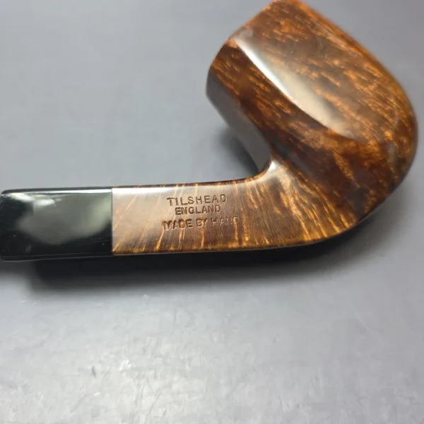 James Upshall P Grade EXL Smooth Panel Bent Billiard Estate Briar Pipe, Unsmoked - Image 12