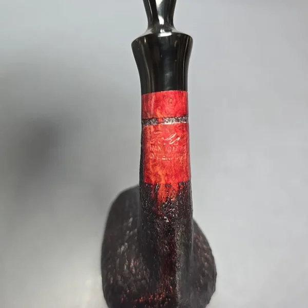 Johs Sandblasted Brandy Estate Briar Pipe, Unsmoked - Image 10