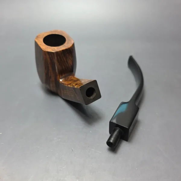 James Upshall P Grade EXL Smooth Panel Bent Billiard Estate Briar Pipe, Unsmoked - Image 15