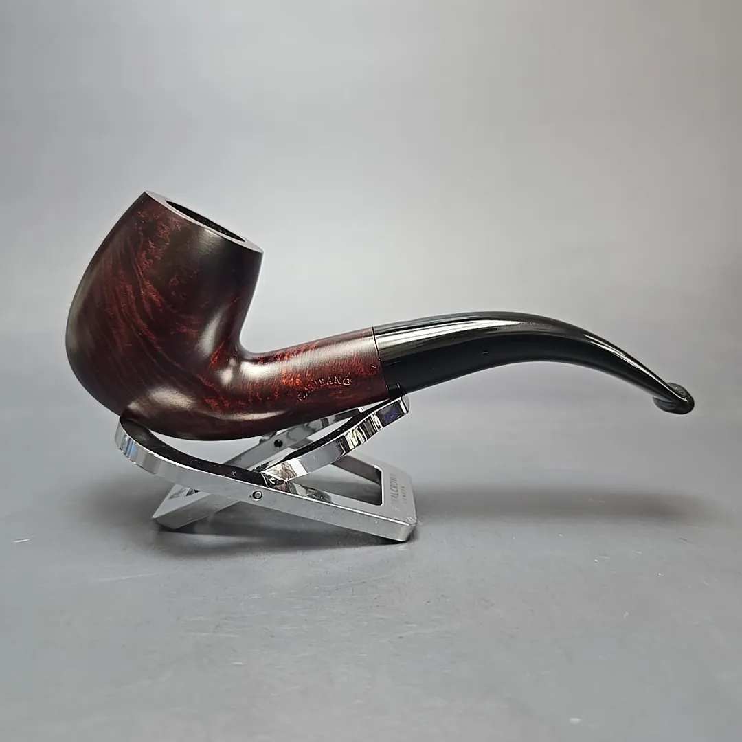 Calibano (Mastro de Paja) 107 C3 Smooth Bent Billiard Estate Briar Pipe, Unsmoked - Image 2