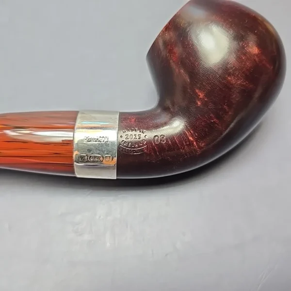 Peterson Irish Harp 03 Smooth Apple w/ Silver Briar Pipe, New - Image 11