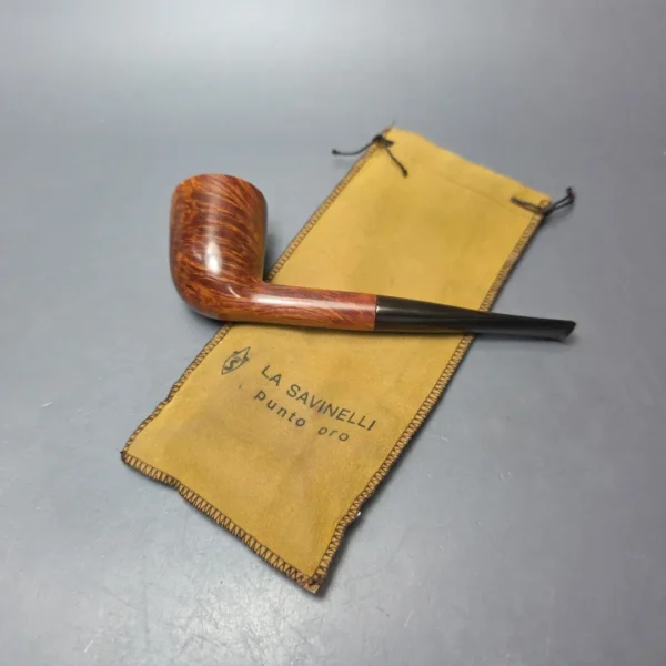 Savinelli Punto Oro 401 KS Smooth Dublin Estate Briar Pipe, Italian Estates - Image 5