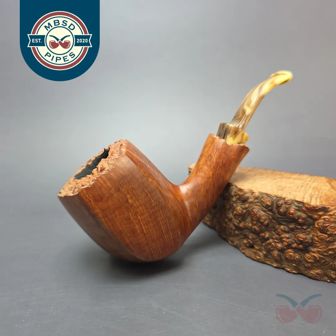 Neerup Basic 4 Smooth Panel Brandy Estate Briar Pipe, Unsmoked