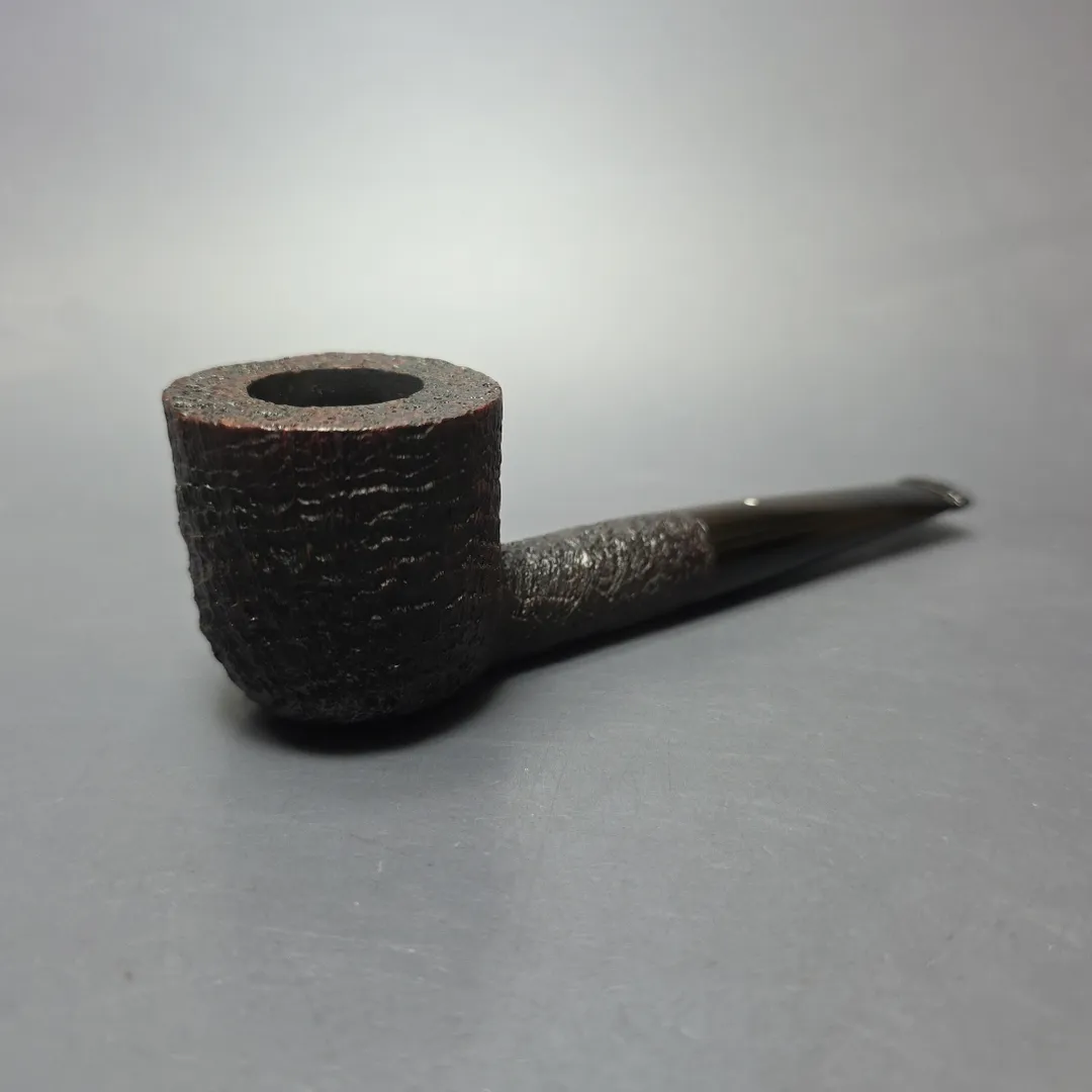 Dunhill 1998 Shell Briar Ring Grain 5106 Sandblasted Pot Estate Briar Pipe, English Estates - Image 2