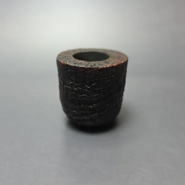 Dunhill 1998 Shell Briar Ring Grain 5106 Sandblasted Pot Estate Briar Pipe, English Estates - Image 3