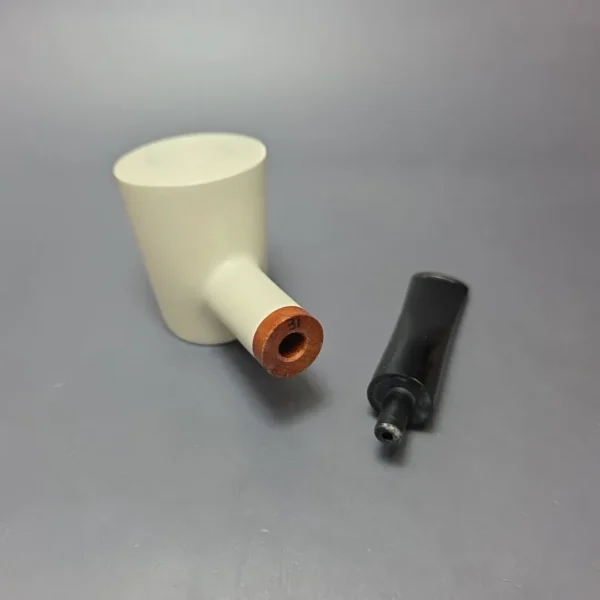 MBSD Meerschaum Deluxe Smooth Poker Block Meerschaum, Pipe Briar-Mortise, New - Image 9