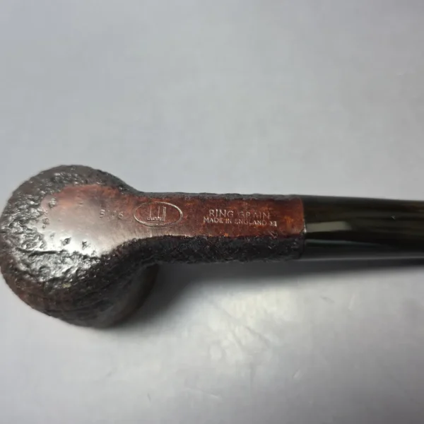 Dunhill 1998 Shell Briar Ring Grain 5106 Sandblasted Pot Estate Briar Pipe, English Estates - Image 8