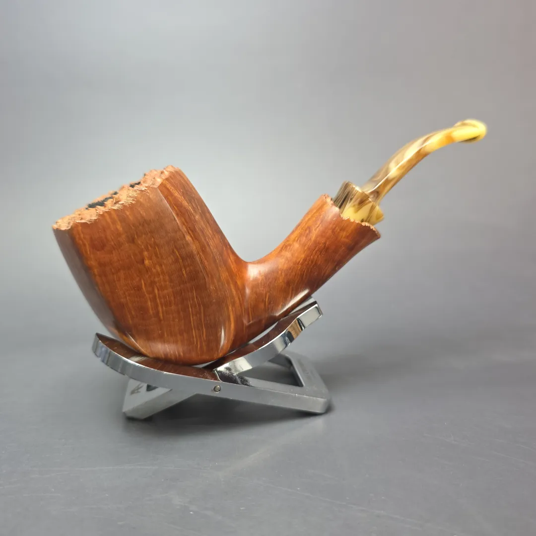 Neerup Basic 4 Smooth Panel Brandy Estate Briar Pipe, Unsmoked - Image 2