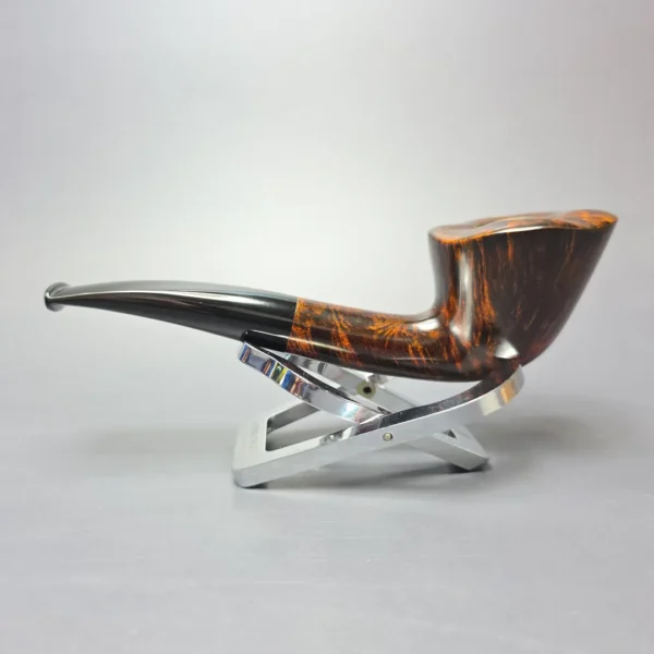 Herriot Pipes Smooth Asymmetric Dublin Handmade Briar Pipe, New - Image 4