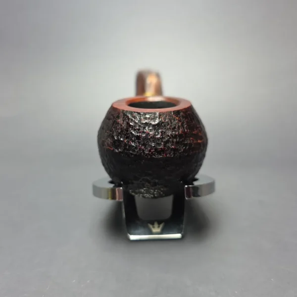 Savinelli Roma Lucite 673 KS Partially Rusticated Bulldog Estate Briar Pipe, Italian Estates, 6mm - Image 3