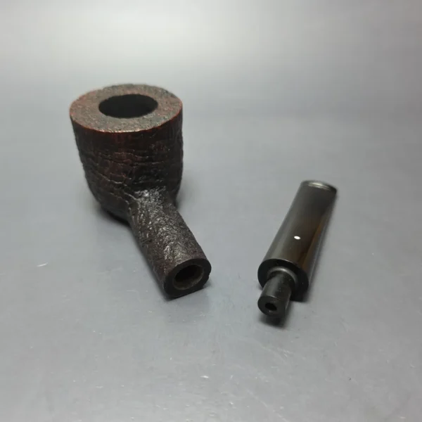 Dunhill 1998 Shell Briar Ring Grain 5106 Sandblasted Pot Estate Briar Pipe, English Estates - Image 11