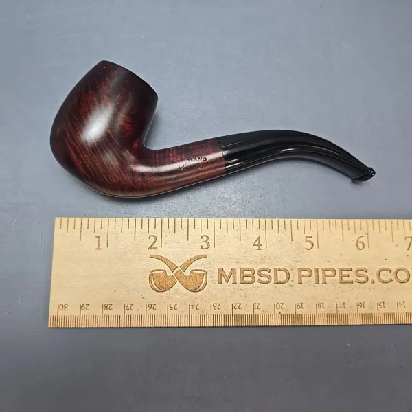 Calibano (Mastro de Paja) 107 C3 Smooth Bent Billiard Estate Briar Pipe, Unsmoked - Image 13