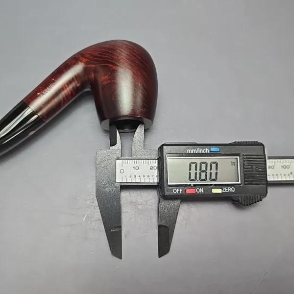 Calibano (Mastro de Paja) 107 C3 Smooth Bent Billiard Estate Briar Pipe, Unsmoked - Image 14