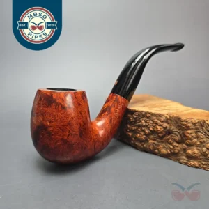 Calibano (Mastro de Paja) 101 D C2 Smooth Bent Billiard Estate Briar Pipe, Unsmoked