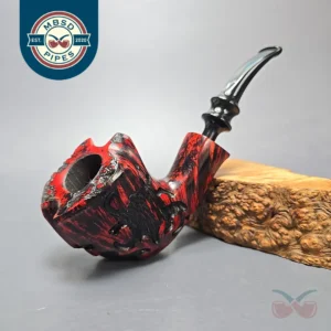 Nording Fantasy Partially Rusticated Freehand Estate Briar Pipe, Unsmoked