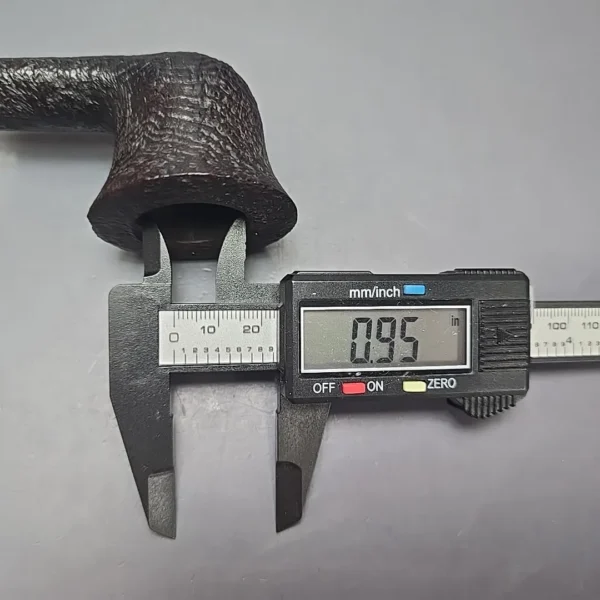 GBD Pre-1980s Prehistoric Conquest 9645 Sandblasted Dublin w/ Perspex Estate Briar Pipe, Unsmoked - Image 12