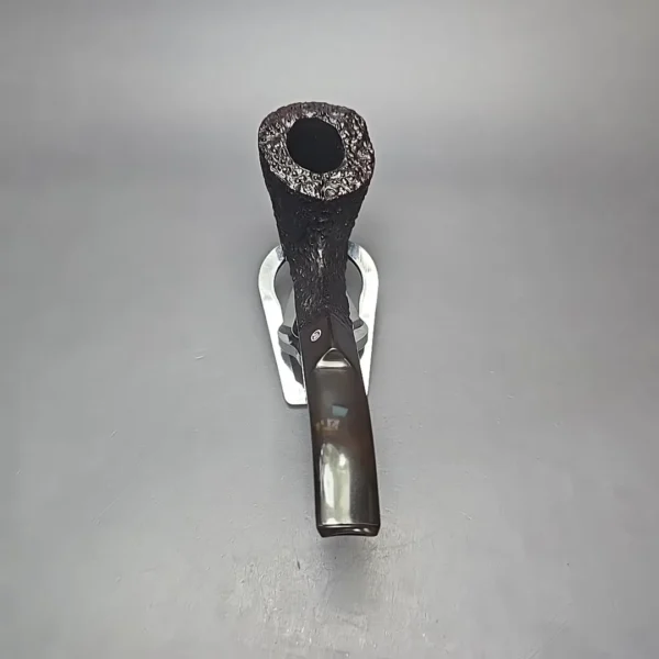 James Upshall Bark EXL Rusticated Diamond Shank Dublin Estate Briar Pipe, Unsmoked - Image 13