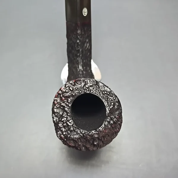 James Upshall Bark EXL Rusticated Diamond Shank Dublin Estate Briar Pipe, Unsmoked - Image 6