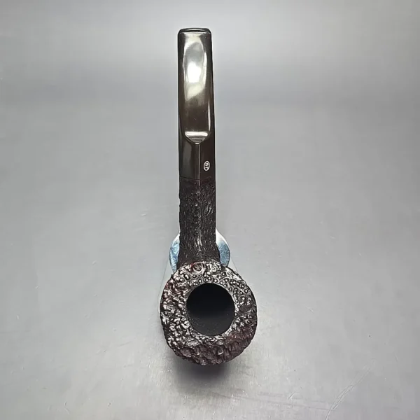 James Upshall Bark EXL Rusticated Diamond Shank Dublin Estate Briar Pipe, Unsmoked - Image 8
