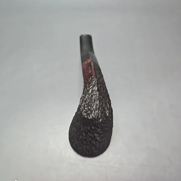 James Upshall Bark EXL Rusticated Diamond Shank Dublin Estate Briar Pipe, Unsmoked - Image 9