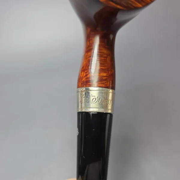 Peterson 2009 Pipe of the Year Smooth Brandy w/ Silver Estate Briar Pipe, Irish Estates, 9mm - Image 9
