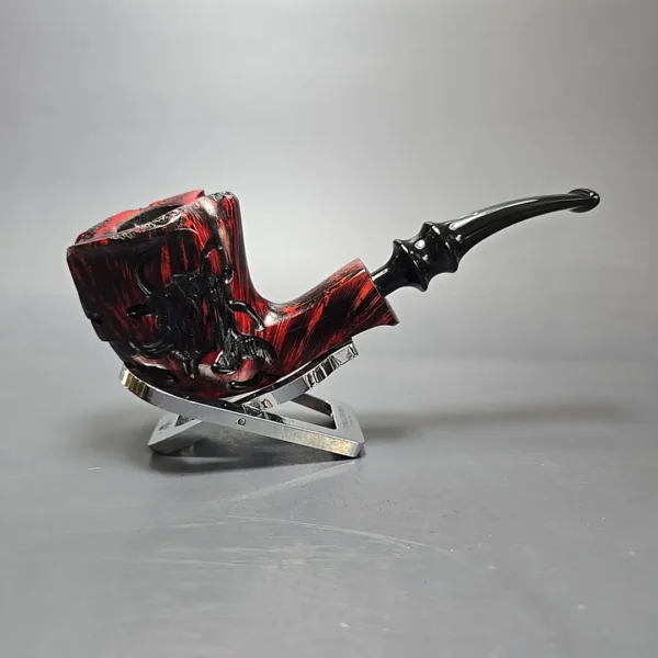 Nording Fantasy Partially Rusticated Freehand Estate Briar Pipe, Unsmoked - Image 10