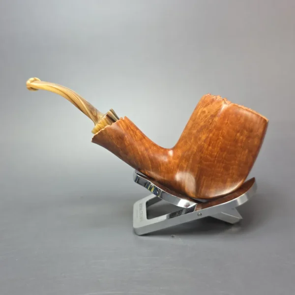 Neerup Basic 4 Smooth Panel Brandy Estate Briar Pipe, Unsmoked - Image 4