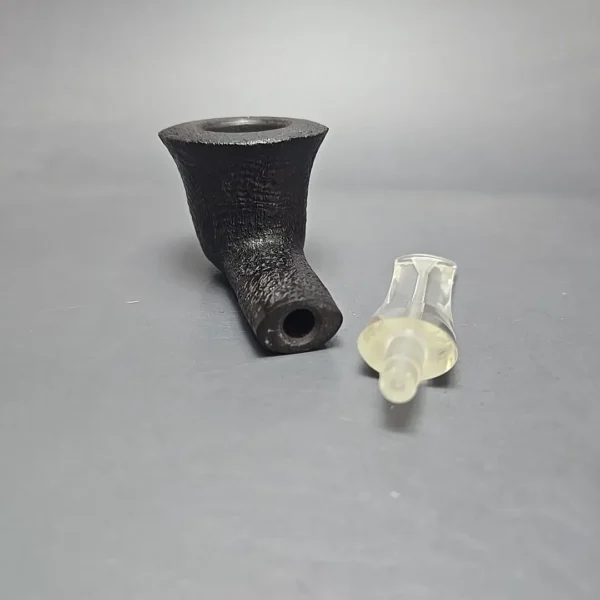 GBD Pre-1980s Prehistoric Conquest 9645 Sandblasted Dublin w/ Perspex Estate Briar Pipe, Unsmoked - Image 13