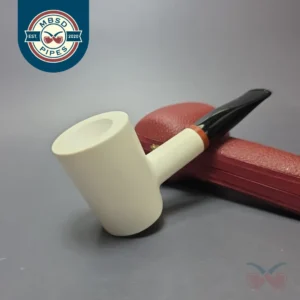 MBSD Meerschaum Deluxe Smooth Poker Block Meerschaum, Pipe Briar-Mortise, New