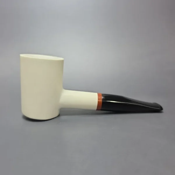 MBSD Meerschaum Deluxe Smooth Poker Block Meerschaum, Pipe Briar-Mortise, New - Image 7