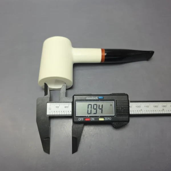 MBSD Meerschaum Deluxe Smooth Poker Block Meerschaum, Pipe Briar-Mortise, New - Image 6