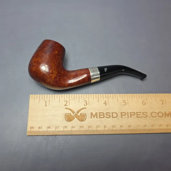 Peterson 2009 Pipe of the Year Smooth Brandy w/ Silver Estate Briar Pipe, Irish Estates, 9mm - Image 10