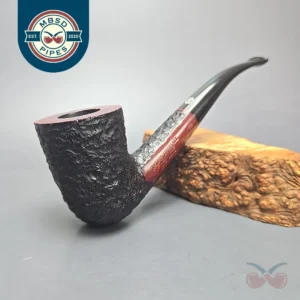 James Upshall Bark EXL Partially Rusticated Dublin Estate Briar Pipe, Unsmoked