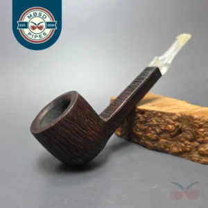 GBD Pre-1980s Rockroot Collector 9640 Rusticated Pot Estate Briar Pipe, English Estates