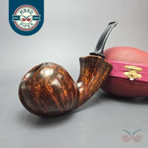 SU Pipes Smooth Blowfish w/ Case Handmade Briar Pipe, New