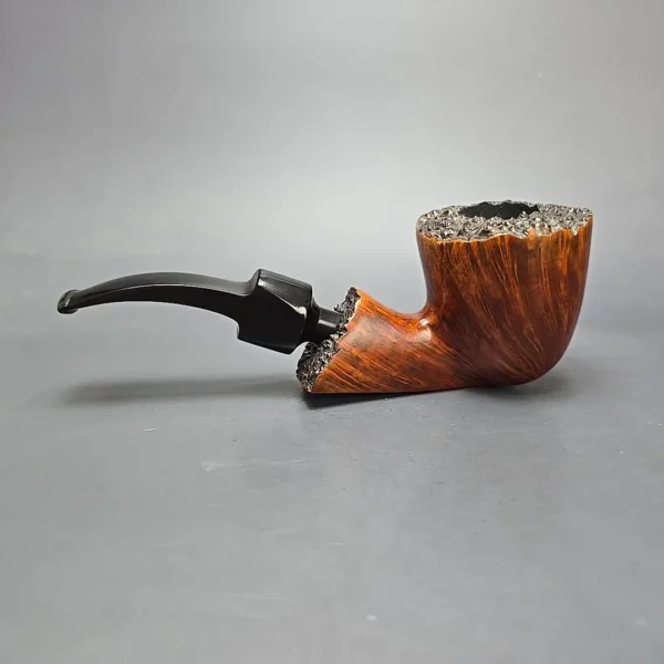 Bari Special Hand Cut XL Smooth Freehand Estate Briar Pipe, Danish Estates - Image 4