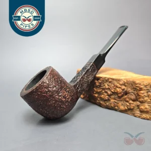 Digby (by GBD) 9488 Sandblasted Pot Sitter Estate Briar Pipe, English Estates
