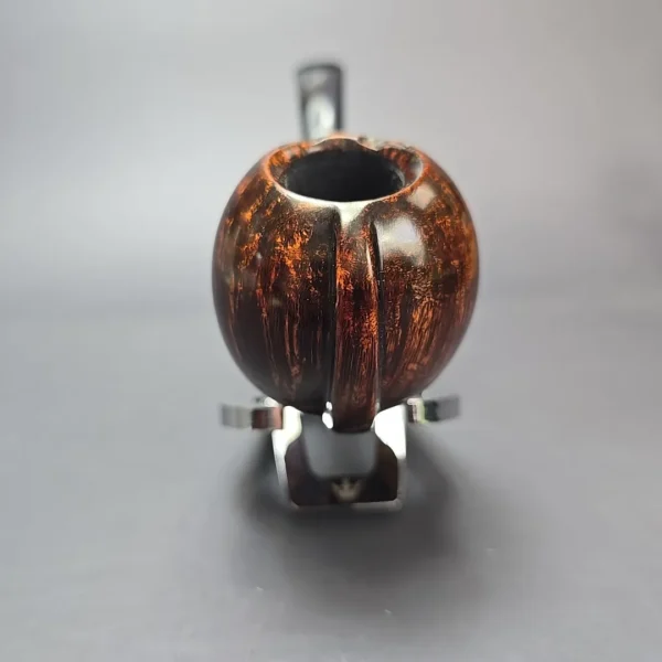 SU Pipes Smooth Blowfish w/ Case Handmade Briar Pipe, New - Image 4