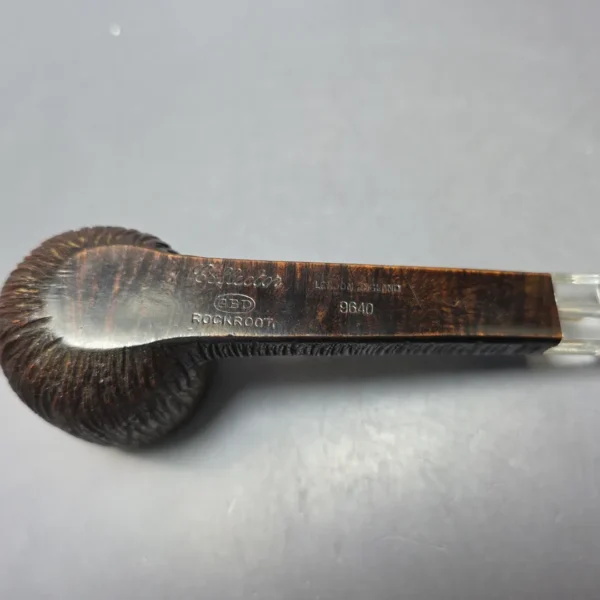 GBD Pre-1980s Rockroot Collector 9640 Rusticated Pot Estate Briar Pipe, English Estates - Image 9