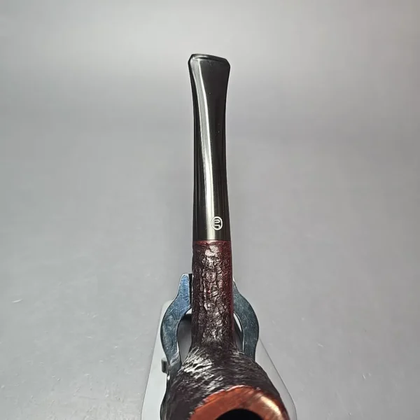 James Upshall Bark Group 5 Partially Rusticated Billiard Estate Briar Pipe, Unsmoked - Image 7