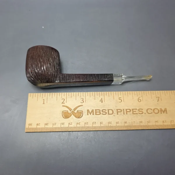 GBD Pre-1980s Rockroot Collector 9640 Rusticated Pot Estate Briar Pipe, English Estates - Image 10