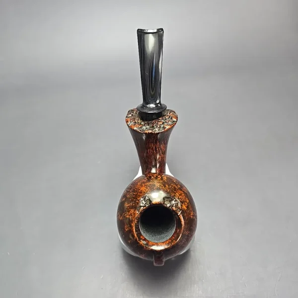 SU Pipes Smooth Blowfish w/ Case Handmade Briar Pipe, New - Image 9
