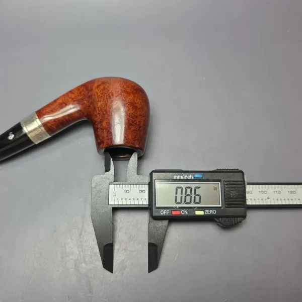 Peterson 2009 Pipe of the Year Smooth Brandy w/ Silver Estate Briar Pipe, Irish Estates, 9mm - Image 11