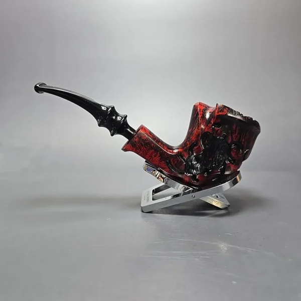 Nording Fantasy Partially Rusticated Freehand Estate Briar Pipe, Unsmoked - Image 12